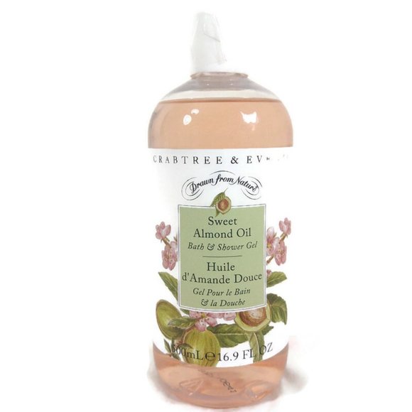 CRABTREE & EVELYN Discontinued SWEET ALMOND OIL BATH& SHOWER GEL 16.9FLOZ - Picture 1 of 5